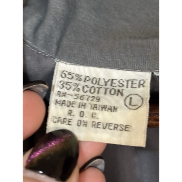 Vintage Gabrielle New York Gray Zip Utility Jacket Men's L - Picture 6 of 6